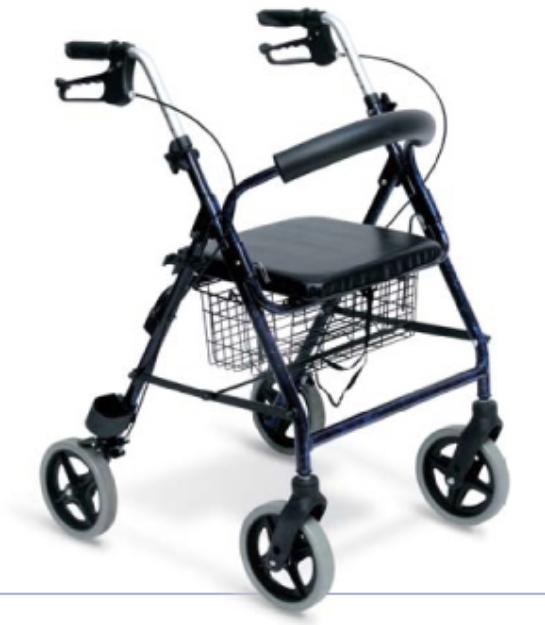 Picture of Deambulatore Rollator 4 ruote alluminio ALU - Wimed - Cod 15607000