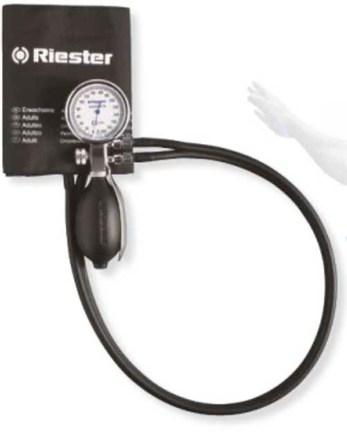 Picture of Minimus® III nero - Riester 2 tubi bracciale velcro/con ganci Wimed