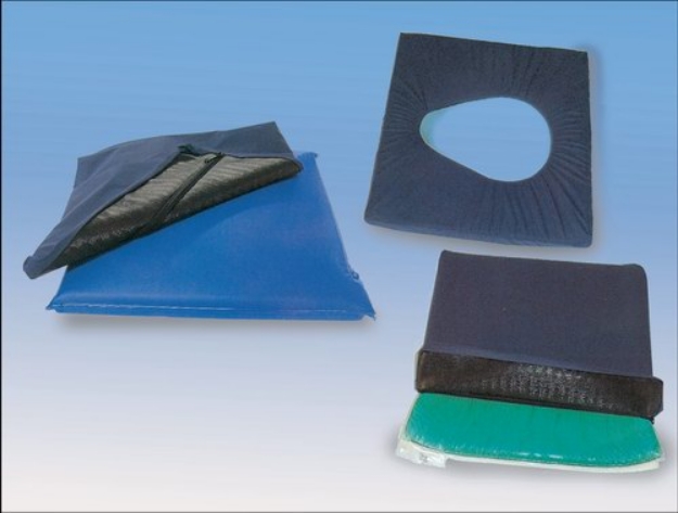Picture of CUSCINO A GEL DI POLIURETANO - con foro - 40 x 40 x 4 cm - Gima - cod. 28522
