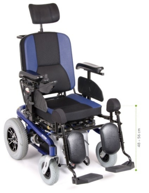 Picture of Carrozzina elettrica ARIES PRO - Multifunzione - Seduta e schienale inclinabile elettronicamente - seduta 45cm - ARDEA CS920BL