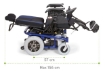 Picture of Carrozzina elettrica ARIES PRO - Multifunzione - Seduta e schienale inclinabile elettronicamente - seduta 45cm - ARDEA CS920BL