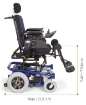 Picture of Carrozzina elettrica ARIES PRO - Multifunzione - Seduta e schienale inclinabile elettronicamente - seduta 45cm - ARDEA CS920BL