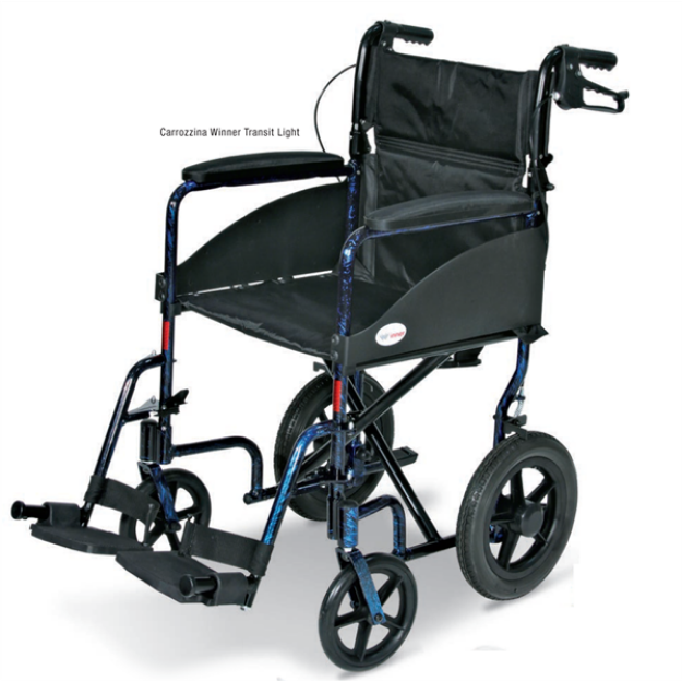 Picture of Carrozzina Winner TRANSIT LIGHT - seduta 42 cm - da transito in alluminio - Wimed - cod. 15400000