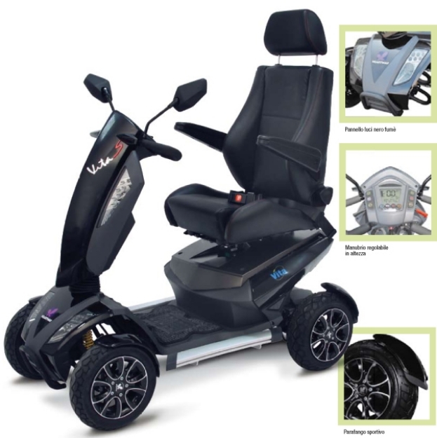 Picture of Scooter VITA S12 Sport nero titanio - Wimed