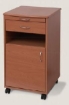 Picture of Comodino a rotelle in legno marrone - Wimed cod. 15000040
