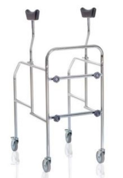 Picture of Deambulatori con appoggio sottoascellare smontabili in acciaio cromato - Mopedia Cod. RP755S