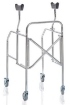 Picture of Deambulatori con appoggio sottoascellare pieghevole in acciaio cromato - Mopedia Cod. RP756S