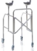Picture of Deambulatori con antibrachiale pieghevole in acciaio cromato - Mopedia Cod. RP756A