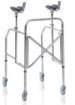 Picture of Deambulatori con appoggio antibrachiale pieghevole gambe regolabili in acciaio cromato - Mopedia Cod. RP754A