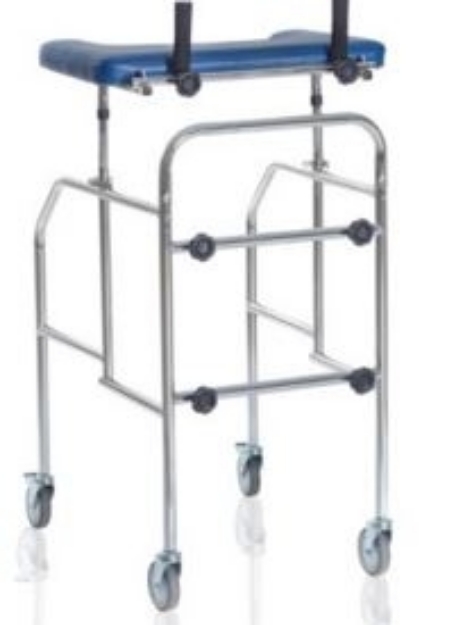 Picture of Deambulatori con appoggio antibrachiale a tavolo smontabile in acciaio cromato - Mopedia Cod. RP755T