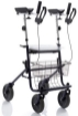 Picture of Deambulatori Rollators 4 ruote piegevole con appoggio antibrachiale in acciaio verniciato - Mopedia Cod. RP691