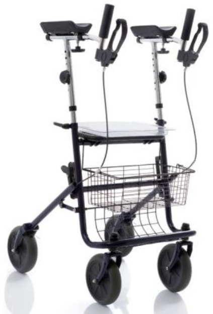 Picture of Deambulatori Rollators 4 ruote piegevole con appoggio antibrachiale in acciaio verniciato - Mopedia Cod. RP691