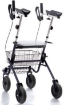 Picture of Deambulatori Rollators 4 ruote piegevole con appoggio antibrachiale in acciaio verniciato - Mopedia Cod. RP691
