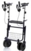 Picture of Deambulatori Rollators 4 ruote piegevole con appoggio antibrachiale in acciaio verniciato - Mopedia Cod. RP691