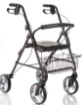 Picture of Deambulatori Rollators 4 ruote piegevole con seduta imbottita in acciaio verniciato - Mopedia Cod. RP520