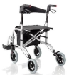 Picture of Deambulatori Rollators 4 ruote piegevole con doppia funzione in acciaio verniciato - Mopedia Cod. RP525