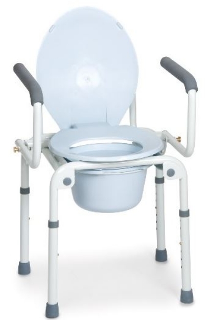 Picture of Sedia comoda 4 funzioni fissa con braccioli ribaltabili rialzi stabilizzanti per wc - Mopedia  cod. RP763