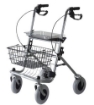 Picture of Deambulatore in duralluminio tipo rollator 4 ruote anteriori piroettanti, posteriori fisse - Mediland cod. 857105