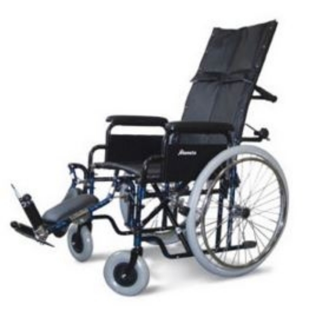 Picture of Carrozzina pieghevole ad auto spinta con schienale reclinabile 41-43-46cm K125 K15 K21 - Mediland