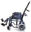 Picture of Carrozzina pieghevole ad auto spinta con schienale reclinabile 41-43-46cm K135 K15 K21 - Mediland