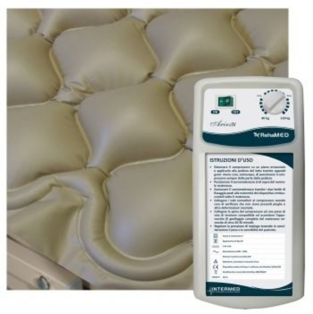 Picture of Kit antidecubito Aries IV Compressore con regolatore e sovramaterasso a bolle- Intermed cod. cod. PR-100.707