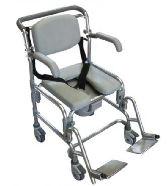 Picture of Sedia da doccia e da comodo pieghevole con ruote - Intermed cod. AB-92