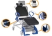 Picture of Sedie da doccia e toilette con ruote seduta imbottita PHOENIX PU - Chinesport XRE008