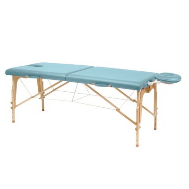 Picture of Lettini da esami e trattamenti in legno a due sezioni pieghevole testa con sezione mobile - Chinesport