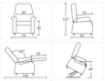 Picture of Poltrone da riposo regolabile manualmente FANNY M - Chinesport 33620