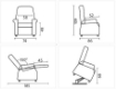 Picture of Poltrone a due motori elevabile elettricamente PETRA 2EL - Chinesport 01832