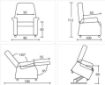 Picture of Poltrone a due motori elevabile elettricamente ANDREA 2EL - Chinesport 01234