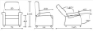 Picture of Poltrone a due motori elevabile elettricamente con ruote o senza LUCY - Chinesport