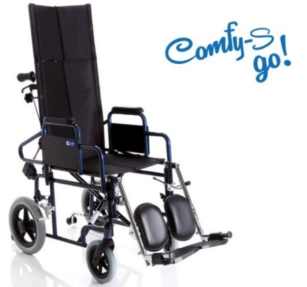 Picture of Carrozzina pieghevole ad autospinta - Schienale reclinabile - seduta da 40cm a 46cm- COMFY-Go- ARDEA CP805-xx